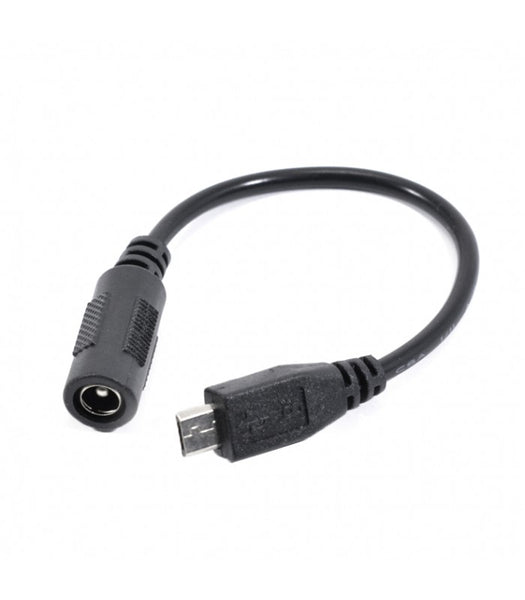 2.1mm DC Barrel Jack to micro B (M) Cable