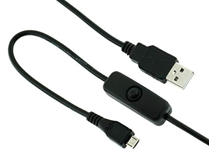 USB (A) to Micro (B) Cable with On/Off Switch - 5ft.